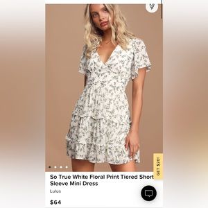 Lulus tiered mini dress